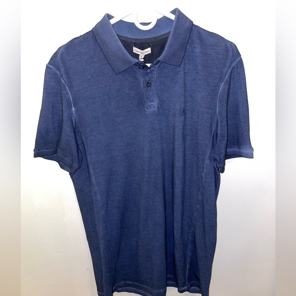 Calvin Klein Polo Blue Jean Shirt Size|M